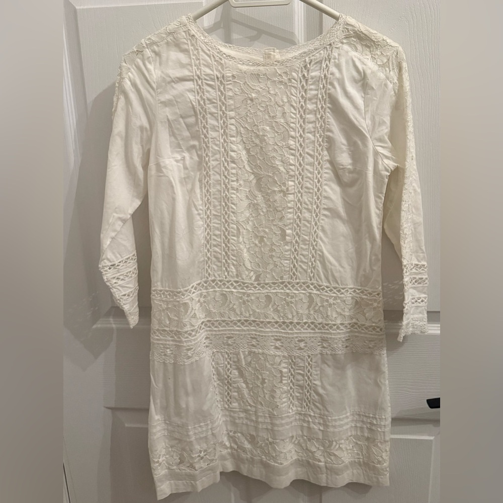 Abercrombie white lace dress